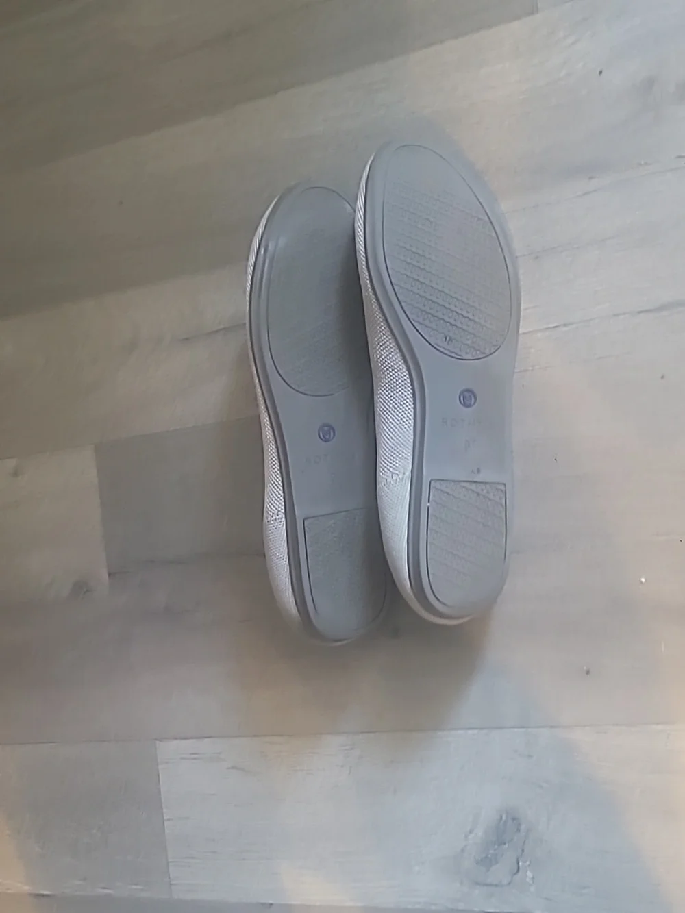 Rothy's The Flat Women's Slip-on Ballet Knit Shoes Size 9 Light Grey - Picture 5 of 5